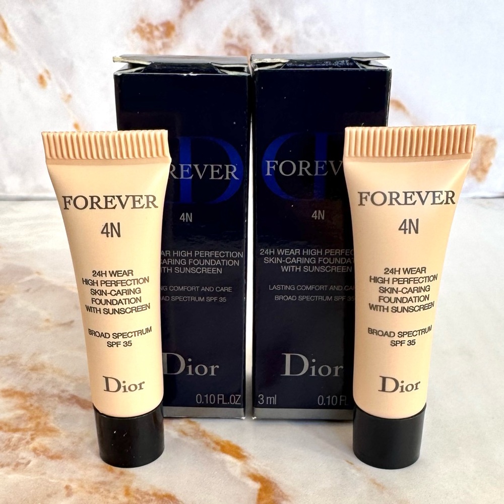 2x Dior Forever Matte Foundation 4N Broad Spectrum SPF 35 Sunscreen 24H Wear